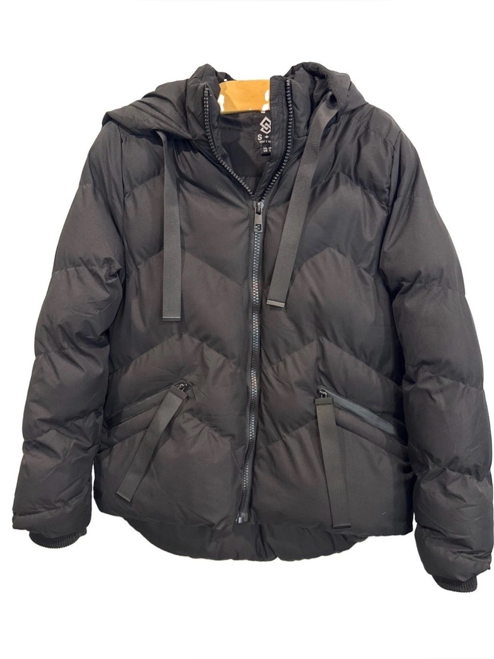 Saint and Sinner Women’s Black Winter Puffer Jacket Large EUC